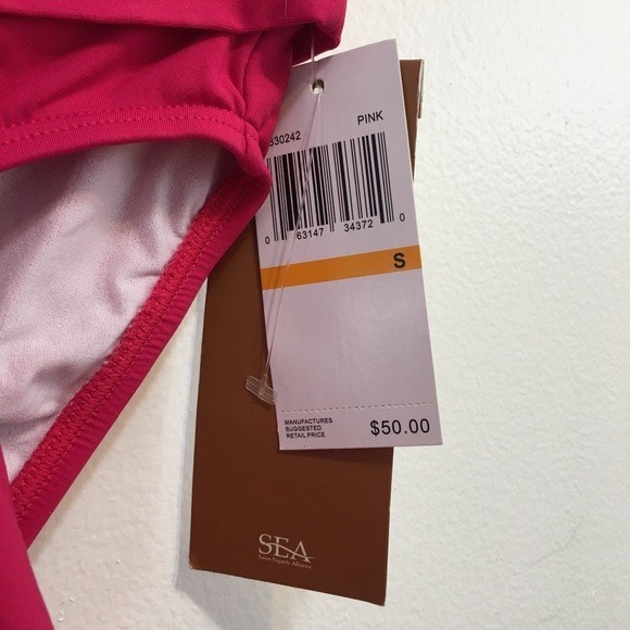 Captiva NWT Women's Two Piece Pink Tankini Bikini Swim Bathing Suit S - Picture 4 of 8